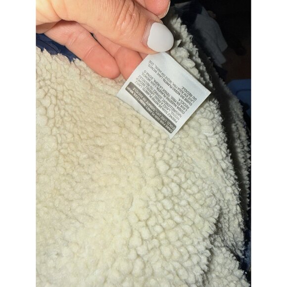 Levi’s Denim Sherpa  Trucker Jacket Light Blue Wash Button Snap XS Western 2A - Picture 5 of 5